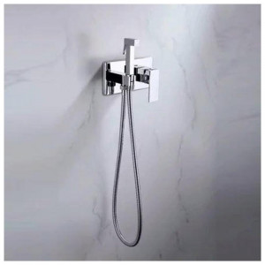 Гигиенический душ со смесителем встраиваемый Grocenberg GB004CR хром