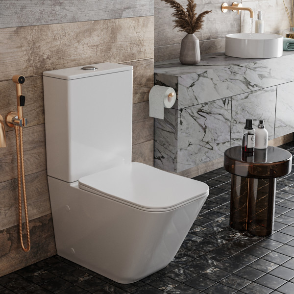 Напольный унитаз Roxen Amati Tornado 600165-01 Rimless Soft Close