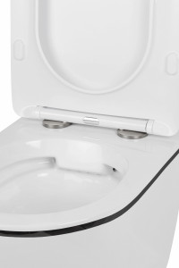 Подвесной унитаз Roxen Antares Black 530110-01B Rimless Soft Close
