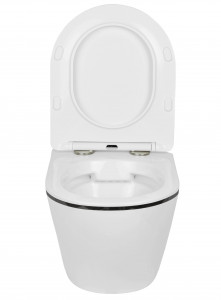 Подвесной унитаз Roxen Antares Black 530110-01B Rimless Soft Close