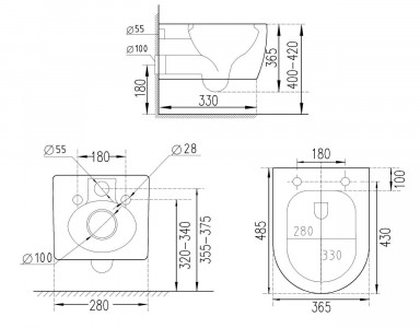 Комплект 6 в 1 Roxen StounFix Dual Fresh 850609 (состоит из: 710200, Caspia 410280W, 530110-01G)