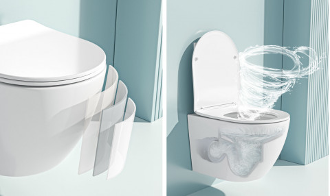 Подвесной унитаз Roxen Antares 530185-01 Rimless Soft Close