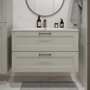 Тумба с раковиной подвесная 100см Terminus Victoria VIC101002900301O белый