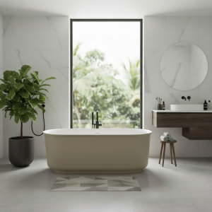 Ванна из искусственного камня Roxen Art 170х78 Corian Solid Surface