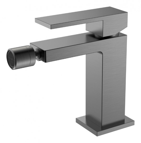 Смеситель для биде Boheme Qubic Matt Gun Metal 476-GM графит