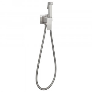 Гигиенический душ со смесителем встраиваемый Hansberge H3077NK никель