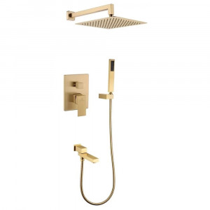 Душевая система встраиваемая Grocenberg GB5089MG-1 матовое золото