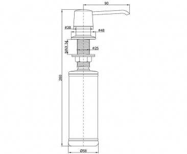 Дозатор для жидкого мыла Paulmark SAUBER D001-331 белый