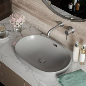 Умывальник Roxen Batt 570155-GR 60х40 серый