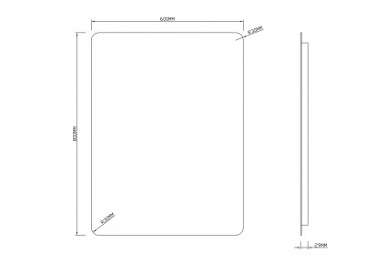 Зеркало Roxen Bella 60x80 c подогревом