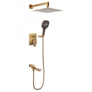 Душевая система встраиваемая Hansberge H6075BR бронза