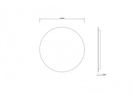 Зеркало Roxen Brimen 60x60