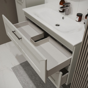 Тумба с раковиной подвесная 100см Terminus Victoria VIC101002900301O белый