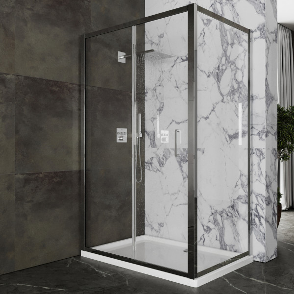 Душевой уголок Roxen Caspia 55060-100 100х80 хром