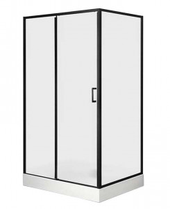 Душевой уголок Roxen Caspia 55060-100BC 100х80 черный