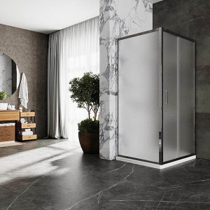 Душевой уголок Roxen Caspia 55060-100C 100х80 хром