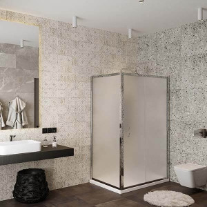 Душевой уголок Roxen Caspia 55060-100C 100х80 хром