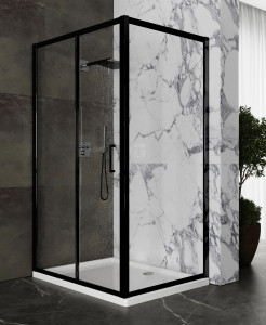 Душевой уголок Roxen Caspia 55060-120B 120х80 черный
