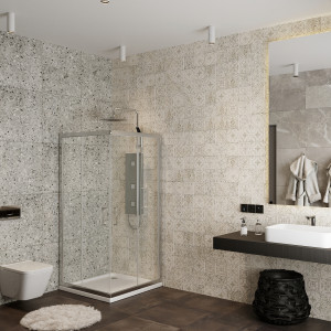 Душевой уголок Roxen Caspia 55060-90 90х90 хром