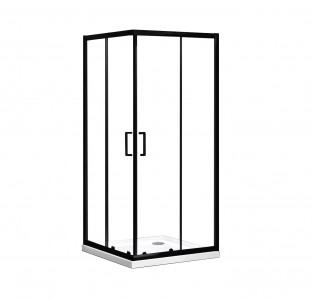 Душевой уголок Roxen Caspia 55060-90B 90х90 черный