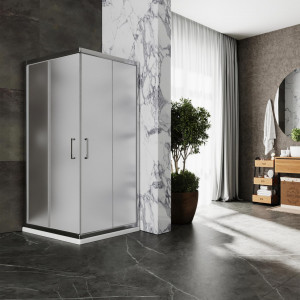 Душевой уголок Roxen Caspia 55060-100 100х80 хром