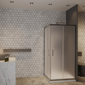 Душевой уголок Roxen Caspia 55060-90C 90х90 хром