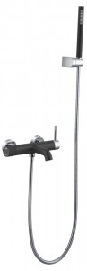 Смеситель для ванны Boheme Uno Black Chrome 463-BCR