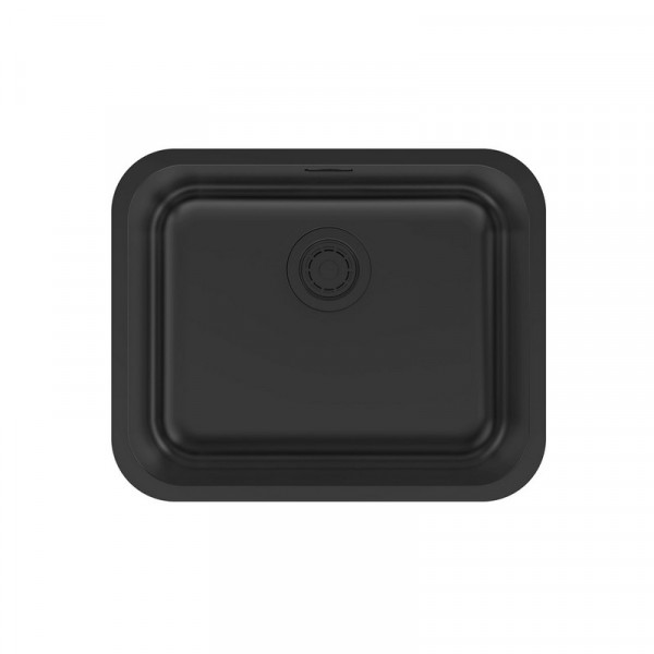 Кухонная мойка Paulmark VELLO 53 UNI VE53-MBN матовый черный NANO-PVD 53х43 см
