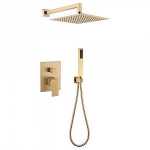 Душевая система встраиваемая без излива Grocenberg GB5089MG-3 матовое золото