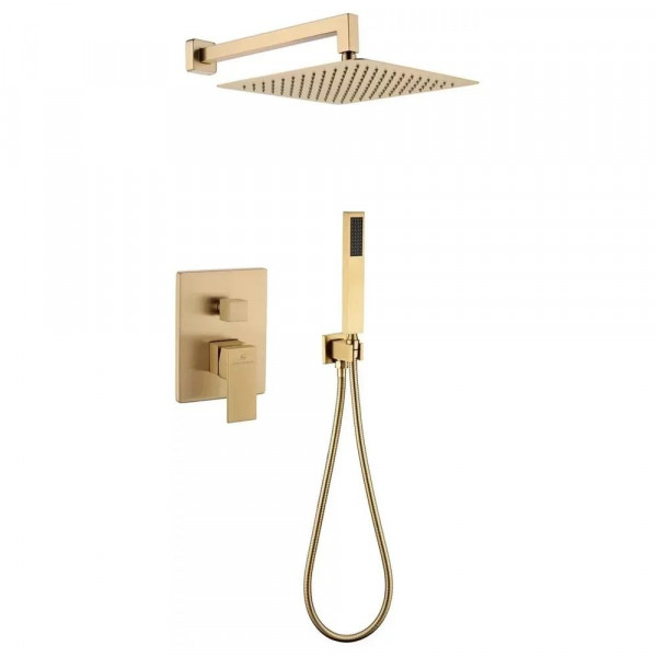 Душевая система встраиваемая без излива Grocenberg GB5089MG-3 матовое золото