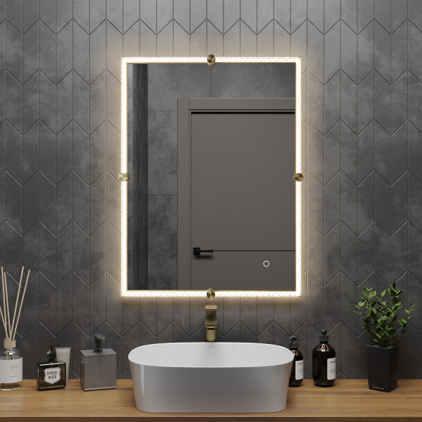 Зеркало Roxen Cler 60x80 в раме под хрусталь