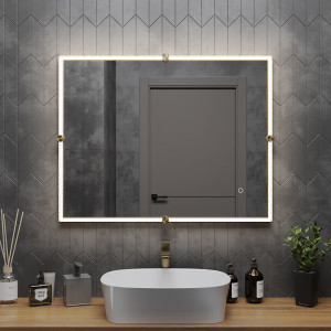 Зеркало Roxen Cler 90x70 в раме под хрусталь