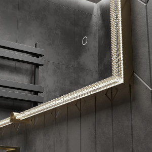 Зеркало Roxen Cler 90x70 в раме под хрусталь