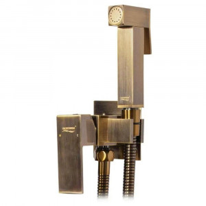 Гигиенический душ со смесителем встраиваемый Grocenberg GB002BR бронза