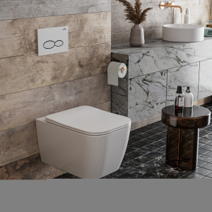 Подвесной унитаз Roxen Cube Tornado 530135-01 Rimless Soft Close