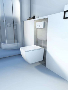 Подвесной унитаз Roxen Cube Tornado 530135-01 Rimless Soft Close