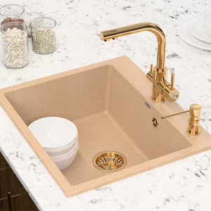 Дозатор для жидкого мыла Paulmark KRAFT золото D003-G