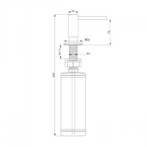 Дозатор для жидкого мыла Paulmark DECUS D004-NI(BS) никель