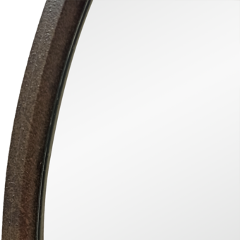 Зеркало Континент Мун коричневый D 600 в МДФ раме