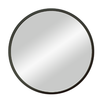 Зеркало Континент Мун черный D 700 в МДФ раме