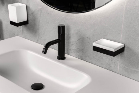 Стакан настенный Boheme Qubic Gold 10724-G золото