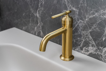 Смеситель для умывальника ETERNA MATT GOLD 171-MG золото-матовый