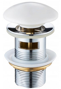 Донный клапан Roxen P01W (white) с переливом