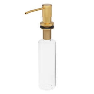 Кухонная мойка Roxen Uno 54х44 PVD золото (текстурное покрытие) 560210-54G-Vс ролл-матом и дозатором