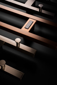 Полотенцесушитель электрический 1200 квадратный Boheme BRUSHED BRONZE 728-BRB