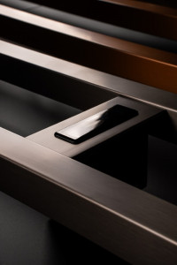 Полотенцесушитель электрический 1200 квадратный Boheme GUN METAL 728-GM