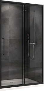Душевая дверь ABBER Schwarzer Diamant AG30130BH 130 см черный профиль прозрачное стекло