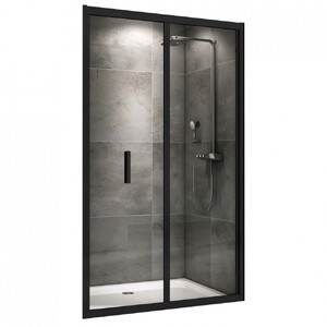 Душевая дверь ABBER Sonnenstrand AG07120B 120 см черный профиль прозрачное стекло