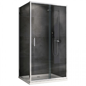 Душевой уголок ABBER Schwarzer Diamant AG301305-S805 130х80 хромированный профиль прозрачное стекло