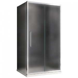 Душевой уголок ABBER Schwarzer Diamant AG30160MH-S80M 160х80 хромированный профиль матовое стекло